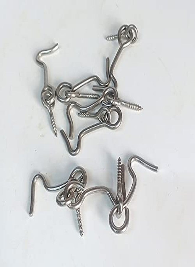 Generic Mild Steel 10 Pcs 1.5 inch Window Eye Bolt Hook and Latch - Image 2