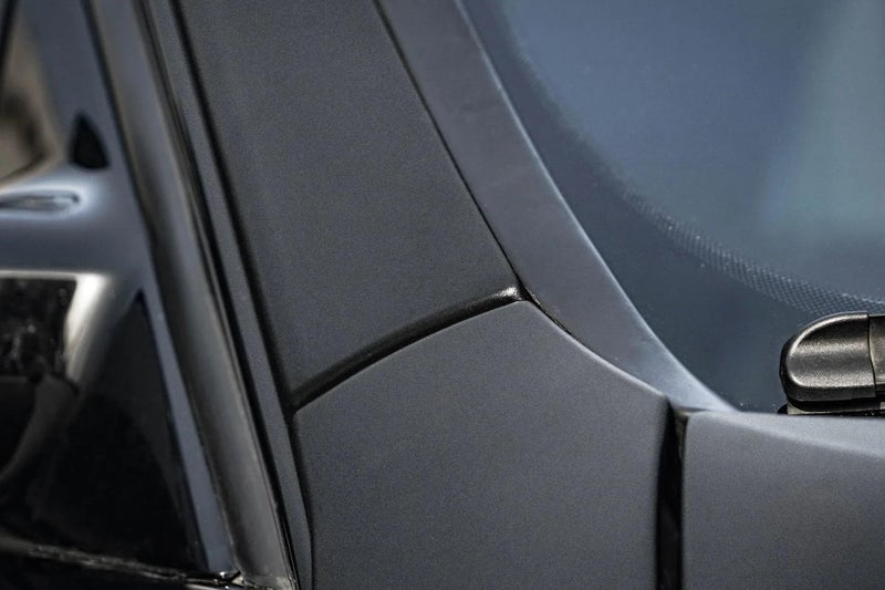 LZLRUN Frosted Matte Black Vinyl Wrap Roll Air Release Sticker Sheet Film DIY Decal Car Auto Vehicle Morotcycle Self Adhesive - 1ft x 3.5ft - Image 5