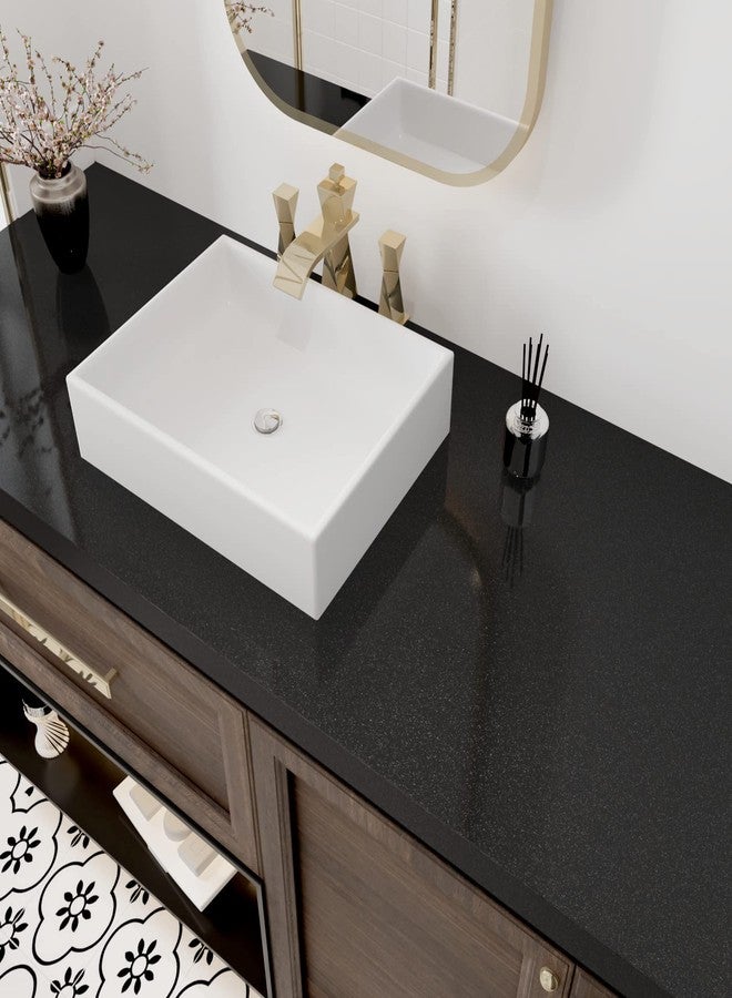 Wallercity Glossy Black Contact Paper Peel and Stick Shiny Glitters Countertop Contact Paper Self Adhesive Removable Wallpaper for Cabinets 15.8"x118" Waterproof Kitchen Table Tops Cover Vinyl Film - Image 2