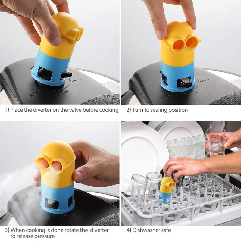 SICHEER Steam Diverter Pressure Release Valve Accessories Compatible with Instant Pot LUX, Ninja Foodi, Crock-Pot Express and Power Pressure Cooker,By SiCheer - Image 2