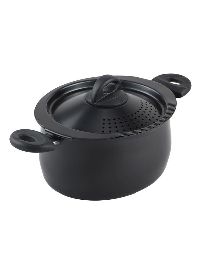 BIALeTTI 07593 Oval 6 Quart Multi-Pot with Strainer Lid, whole pasta, corn, lobster, Stainless Steel 1 BPPPFMN - Image 1