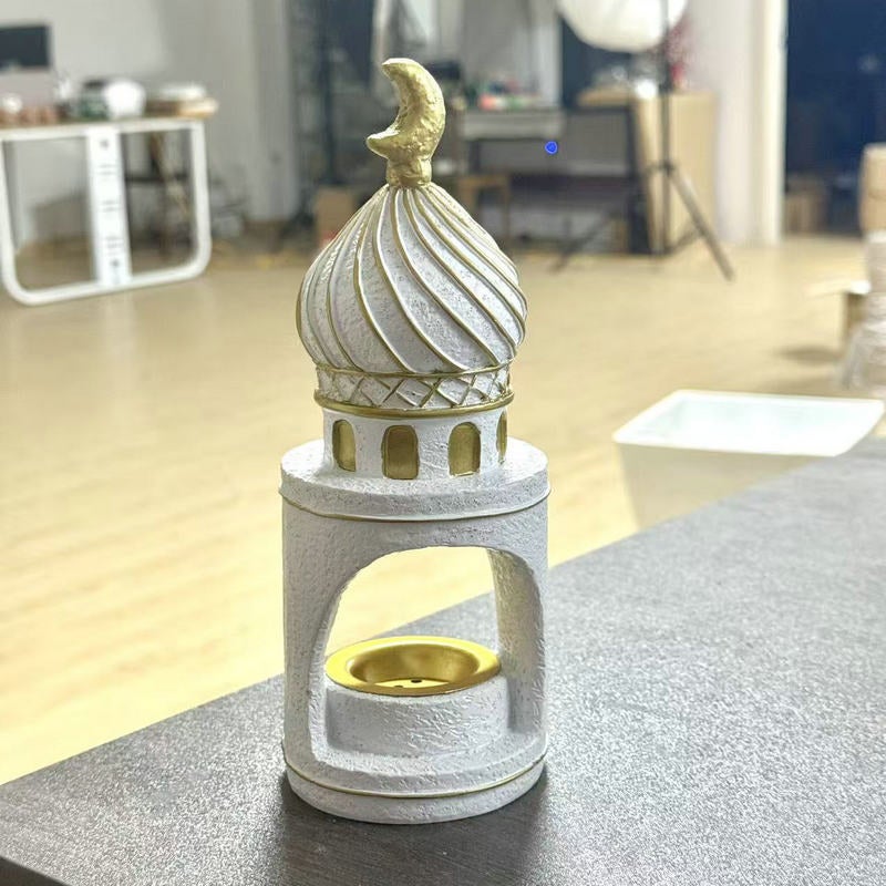 تمثال قلعة مزخرف بتصميم شهري ونجمي للاستخدام المنزلي