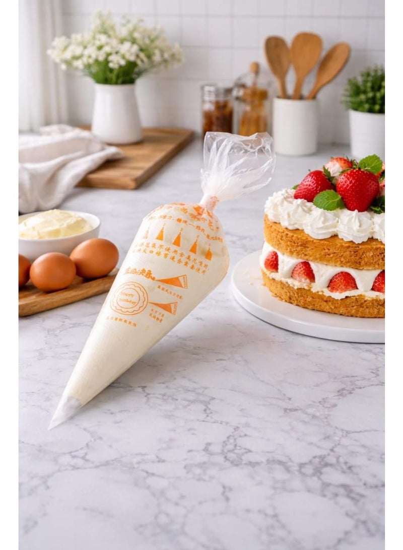 Cream piping bag set, pastry bags, 100-bag set - Image 3