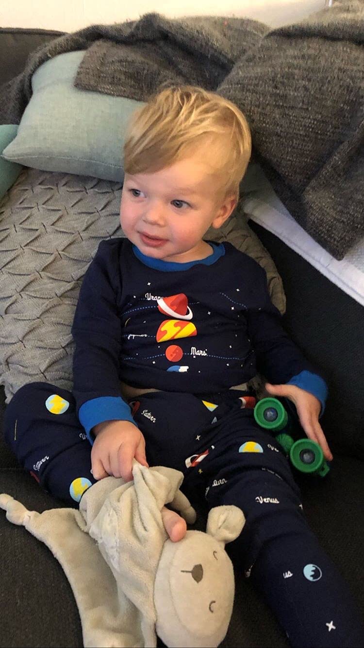 Popshion Boys Planet Pajamas 100% Cotton Pjs Toddler 2 Piece Long Sleeve Sleepwear Kids Clothes Pj Set Space Shirt 8t - Image 2