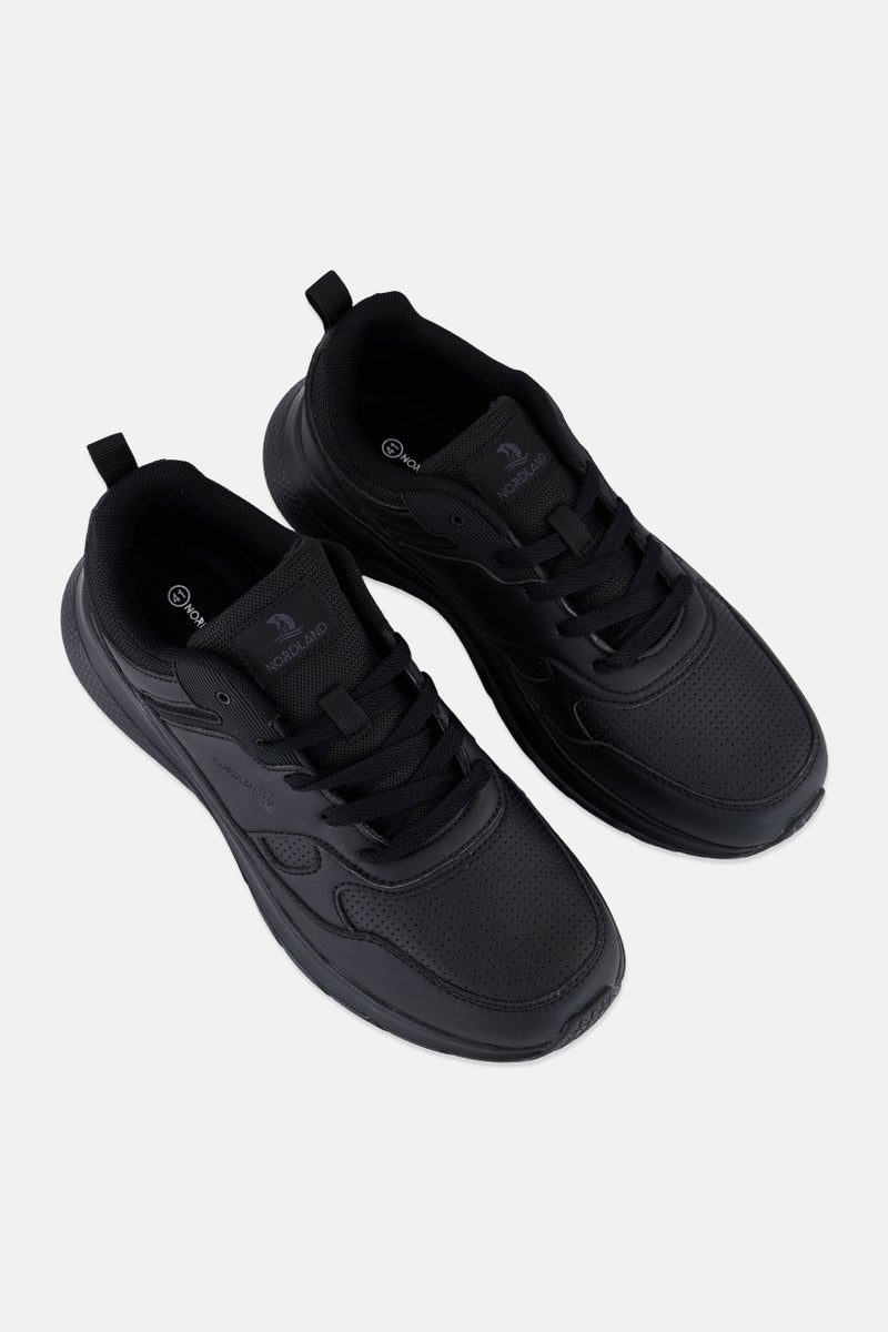 Nordland أحذية مشي للرجال برباط، سوداء - Image 4