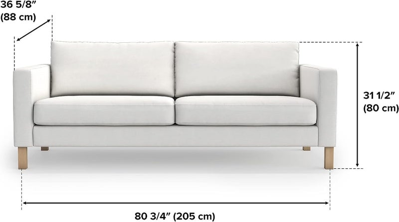 MASTERS OF COVERS SLIPCOVER ONLY! Karlstad Replacment Slipcover Snug Fit Karlstad 3 Seat (Not 2 Seat) Sofa Cover Slipcover for The IKEA Karlstad Three Seat -Navy Blue - Image 4