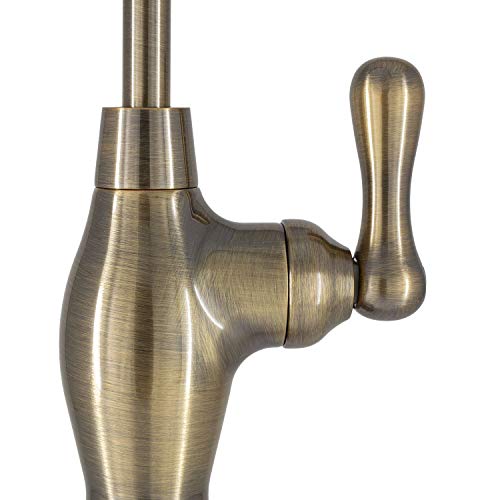 Metpure Non-airgap RO Faucet Reverse Osmosis Drinking Water Filtration System Water Dispenser Spout (Antique Brass). Vase Style with Faucet Wrench RO-FW148. NSF Certified. - Image 3