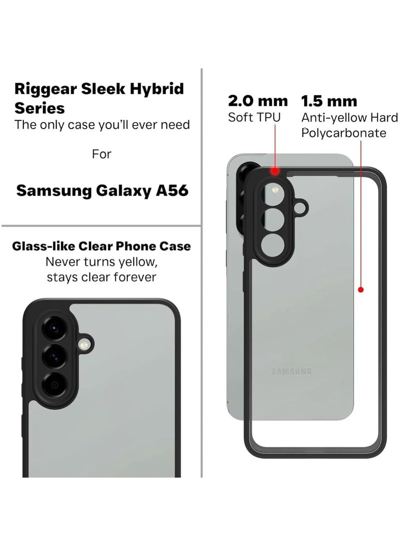 جراب حمايه شفاف مضاد للاصفرار ومقاوم للصدمات متوافق مع Samsung Galaxy M55 (شفاف) - Image 5