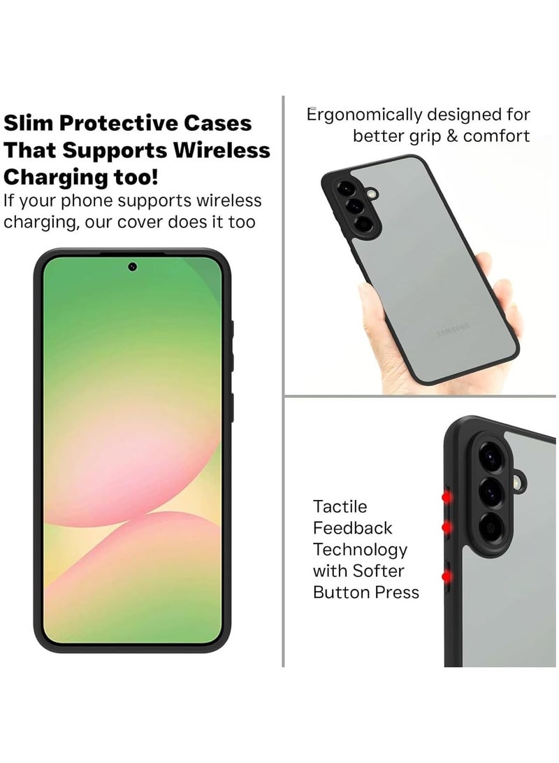 جراب حمايه شفاف مضاد للاصفرار ومقاوم للصدمات متوافق مع Samsung Galaxy M55 (شفاف) - Image 4