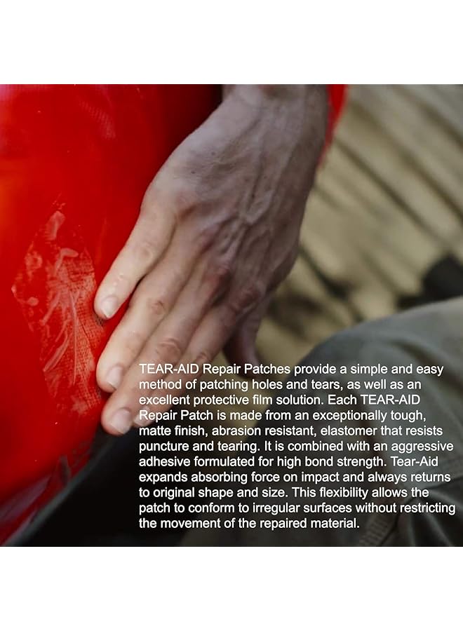 TEAR-AID Repair Type B Vinyl Inflatable Kit 1 Pack Yellow - Image 5