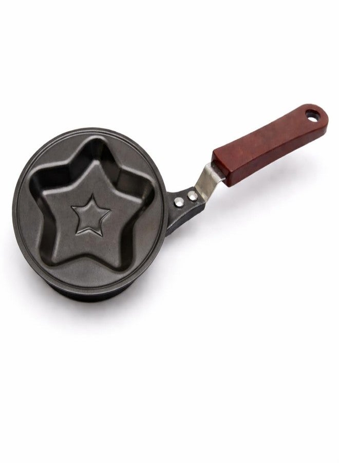 MKV MART Egg Fry Pan for Kitchen Lovely Cartoon Shape Mini Non-Stick Egg Frying Pan Omelets Pan Pancake Egg Fryer Skillet Fry Frying Pan Molds Cookware (5) (Star) - Image 1