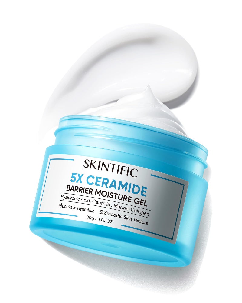 كريم ترطيب البشرة SKINTIFIC 5X سيراميد لحاجز الرطوبة للبشرة مرطب للوجه للبشرة الجافة والحساسة إصلاح الحاجز مع سيراميد سنتيلا