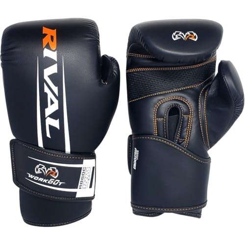 RIVAL Boxing RB60C 2.0 Workout Compact Bag Gloves, Hook and Loop Closure - Ergonomic Fit, Soft Inner Lining, and Pre-Formed Pro Fit - Image 2