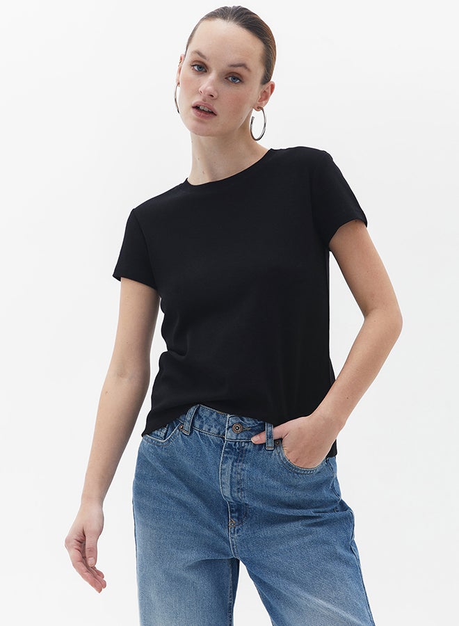 Cotton Crew Neck Tshirt