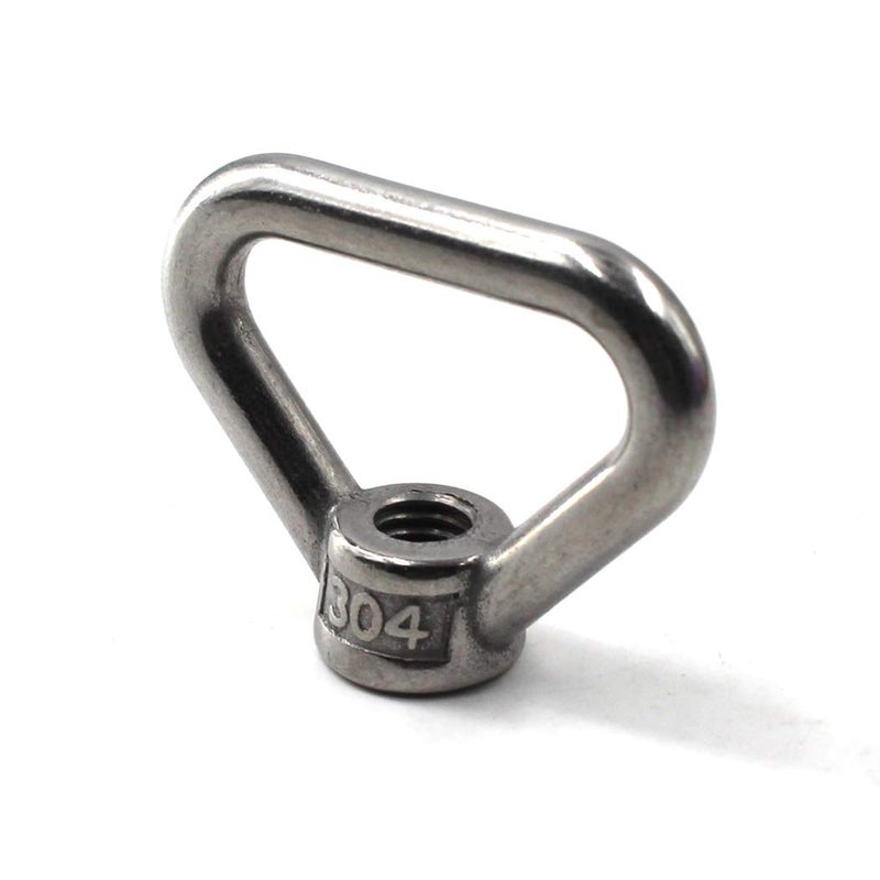 Flomore M20 Lifting Eye Nut Ring Triangle Shape Thread Eye Nut 304 Stainless Steel Nut Pack of 1 - Image 1
