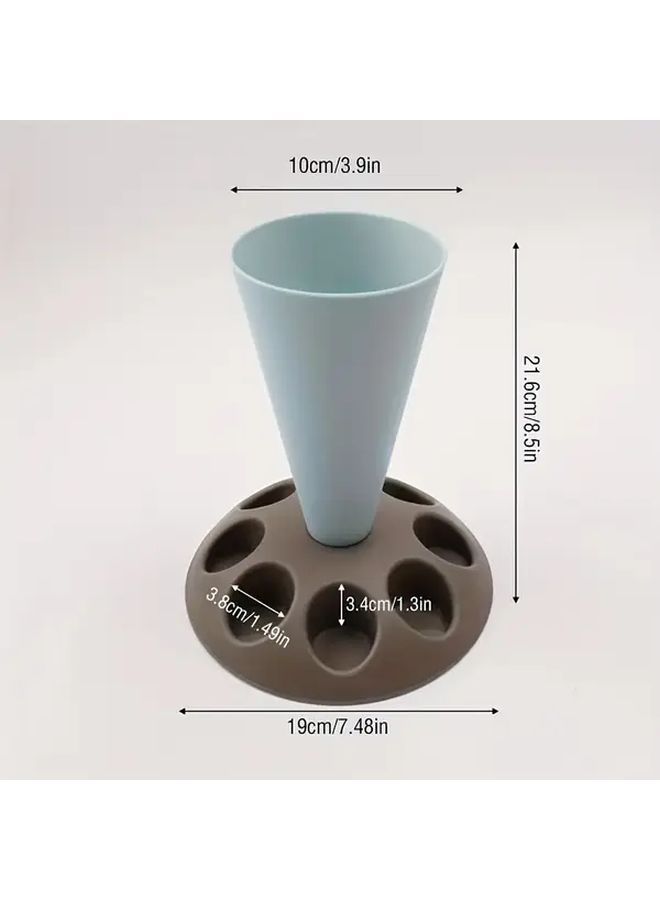 Red Heavy Duty Plastic Piping Bag Holder With Sturdy Base - Image 4