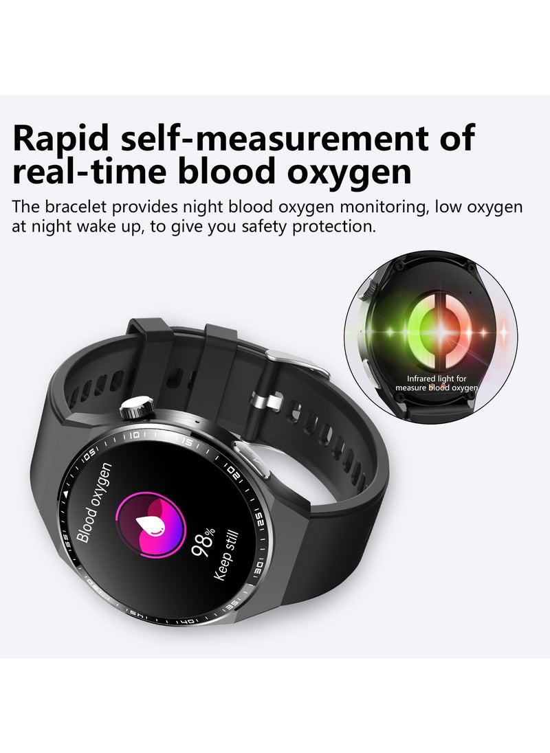 ماركة غير محددة - F800 ساعة ذكية - رفيقك الصحي الأمثل مع ECG، تنبيه SOS، كشف السقوط، تحليل الجسم، تتبع النوم و GPS لنظامي IOS و Android - ابق على اتصال وآمن في أي وقت وأي مكان - Image 1