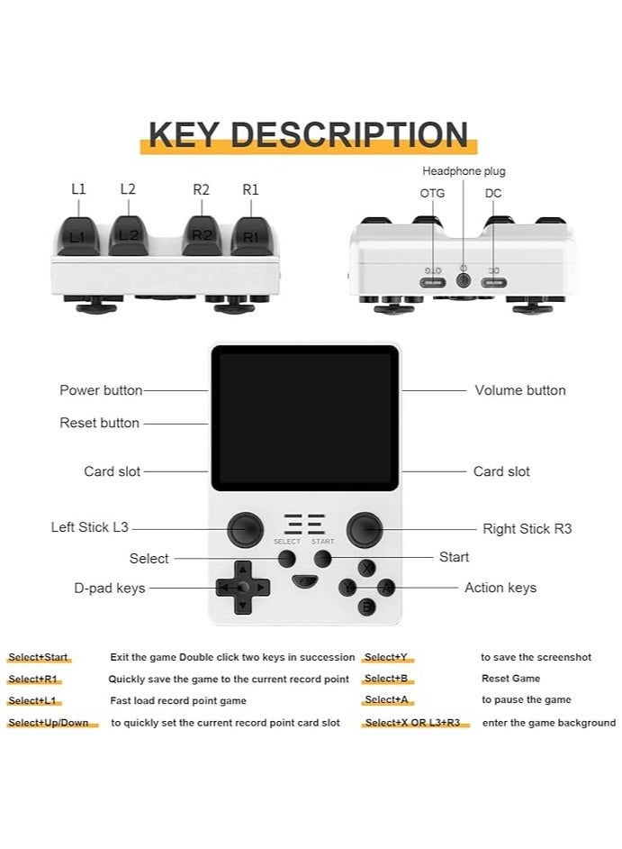 RGB20S Handheld Arcade Game Console, 3.5 IPS Game Console with 16G Card and 15000 Games, Open Source Game Player, Gift for Children Adults  - Image 3