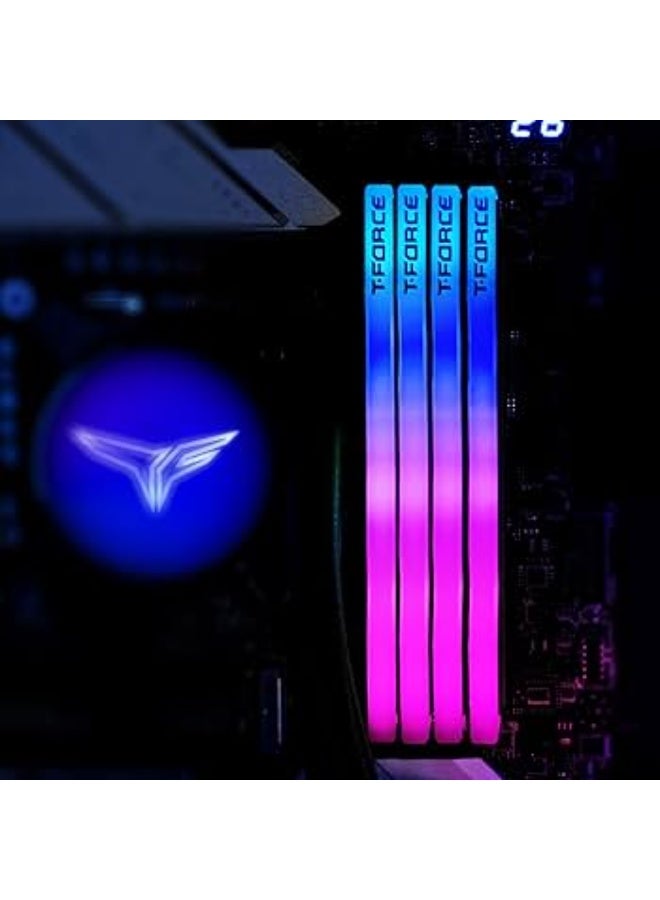 MEMORY DESKTOP TEAMGROUP T-Force Delta RGB 64GB ( 2x32GB ) 5200Mhz, CL40, Intel XMP 3.0 and AMD EXPO - Black - Image 2