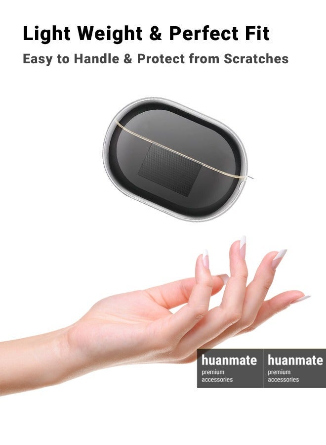 huanmate Huawei FreeBuds Pro 4 Silicone Case Cover - Clear - Made with Soft Silicone, Lightweight & Durable - Stylish Design, Accurate Cut-outs, Easy Installation & Removal - Image 2