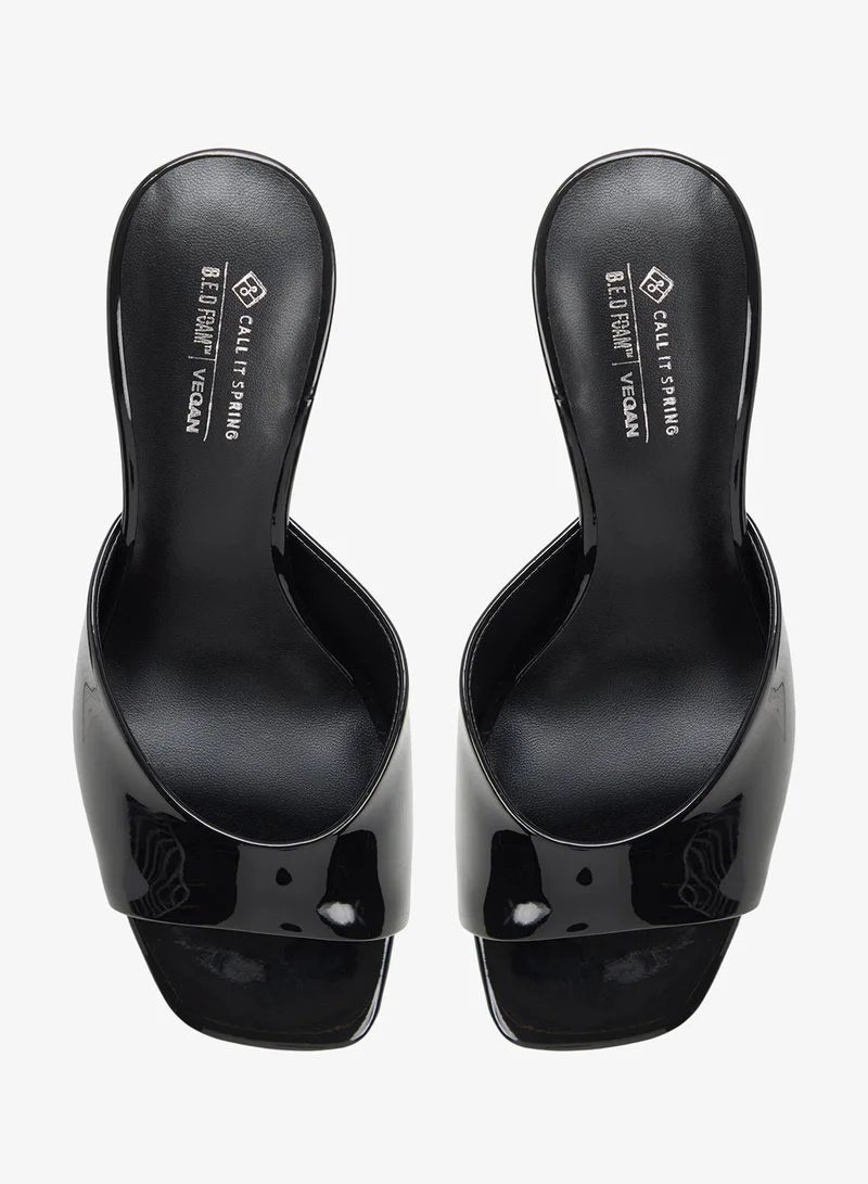 Call it Spring BLACK Anneli Heeled Sandals for Women | Best Price UAE