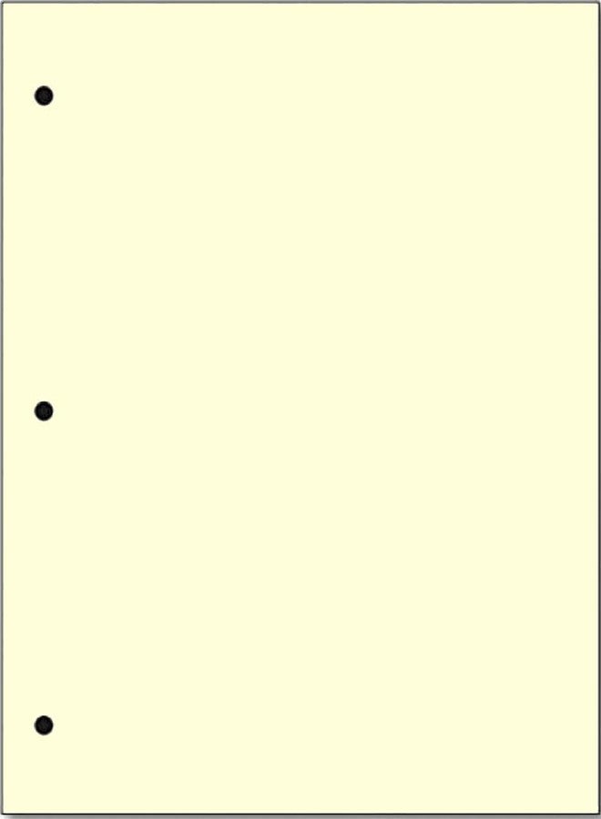 Limited Papers Copy Printing and Writing Colored Paper, 20 Pound - 75 Gsm, 3 Hole Punch, 500 Sheets per Ream. (Ivory) - Image 1