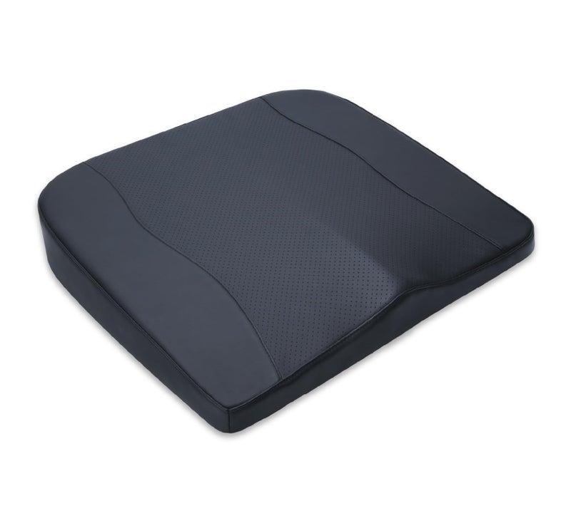 kingphenix Premium Car Seat Cushion, Memory Foam Driver Seat Cushion to Improve Driving View- Coccyx & Lower Back Pain Relief - Seat Cushion for Car, Truck, Office Chair (Classic Black) - Image 1