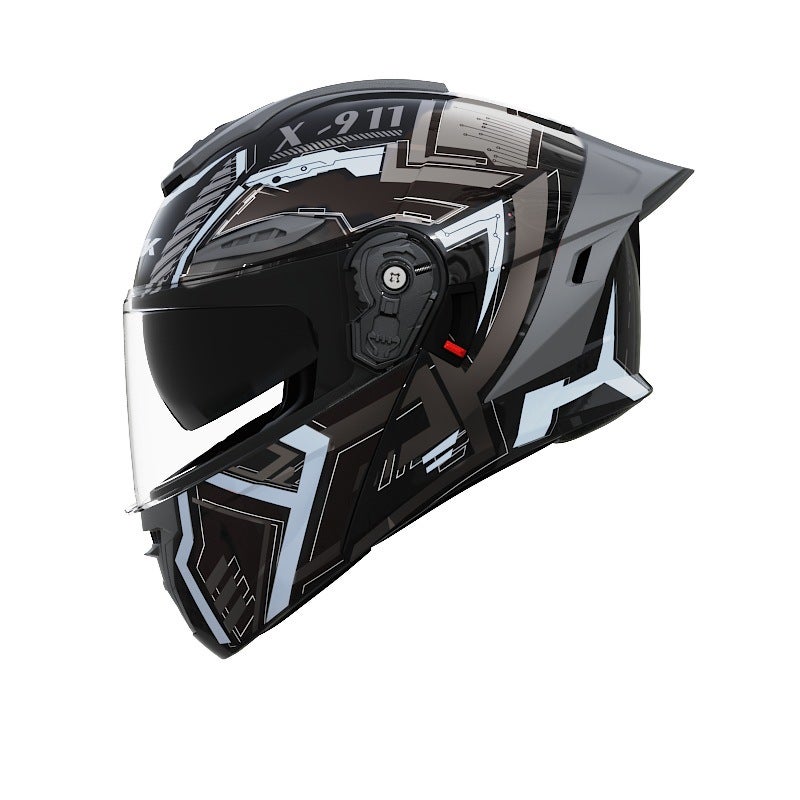 AXK Motorcycle Flip-Up Helmet 3C/DOT Approved Unisex Adult - Image 1