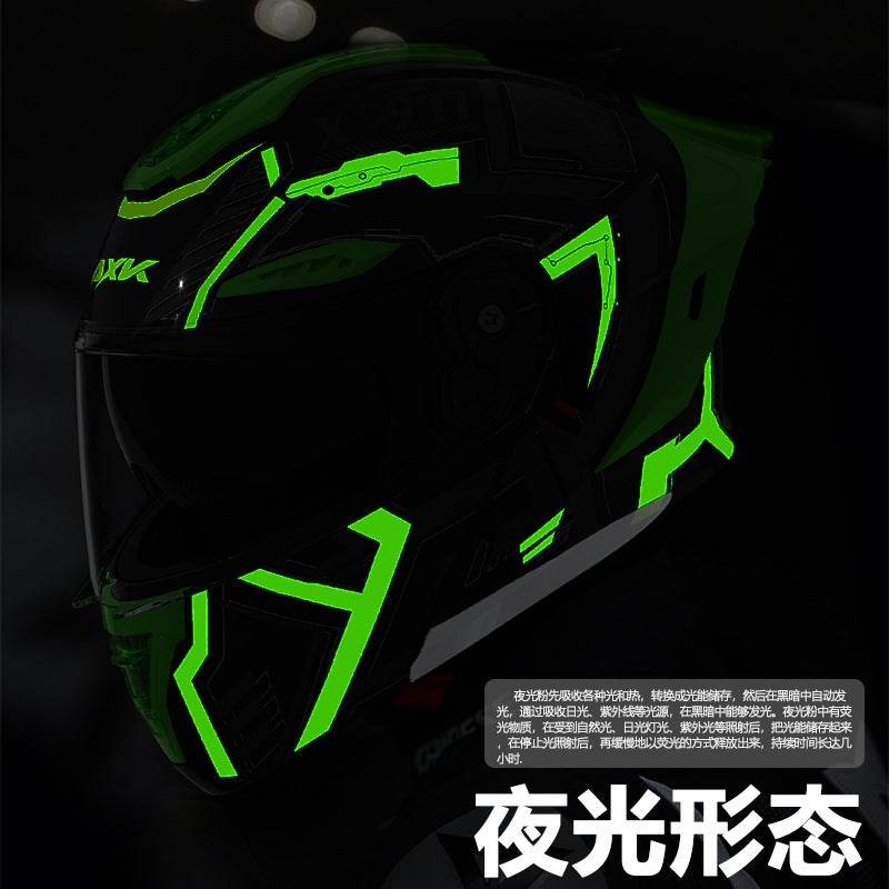 AXK Motorcycle Flip-Up Helmet 3C/DOT Approved Unisex Adult - Image 5