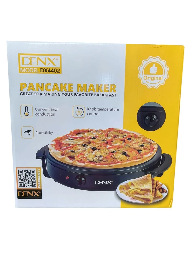 دينكس صانعة فطائر كهربائية بقوة 1500 واط، صفيحة طهي غير لاصقة مع مقبض للتحكم في درجة الحرارة، تسخين سريع ومتساوٍ لصنع الكريب - Image 2