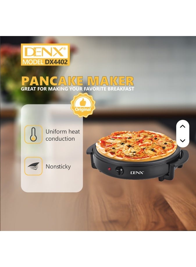 دينكس صانعة فطائر كهربائية بقوة 1500 واط، صفيحة طهي غير لاصقة مع مقبض للتحكم في درجة الحرارة، تسخين سريع ومتساوٍ لصنع الكريب - Image 5