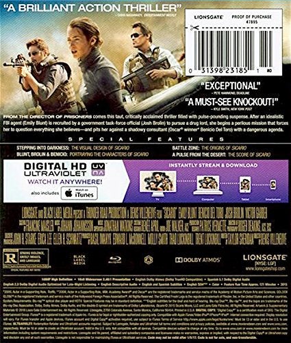 Lionsgate Sicario [Blu-ray + DVD + Digital HD] - Image 2