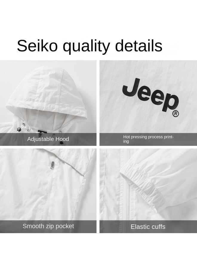 Jeep Lightweight Sun Protection Jacket For Women - Summer Uv Blocking Breathable Outdoor Hooded Cover-up Skin Jacket - Image 4