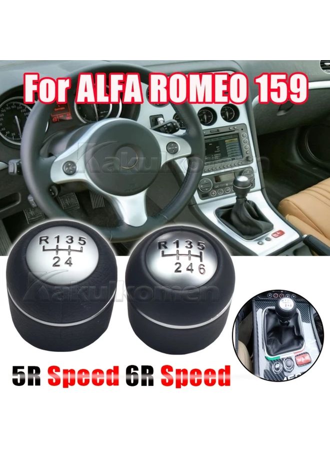 Shift Knob For Alfa Romeo 159 Brera Spider 6 Speed Manual Shifter - Image 1