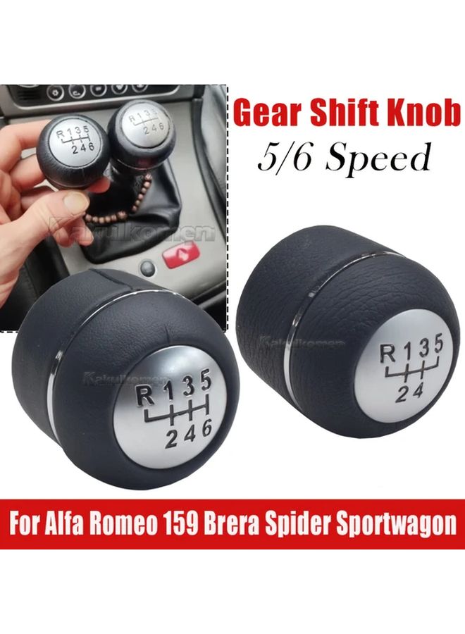Shift Knob For Alfa Romeo 159 Brera Spider 6 Speed Manual Shifter - Image 5