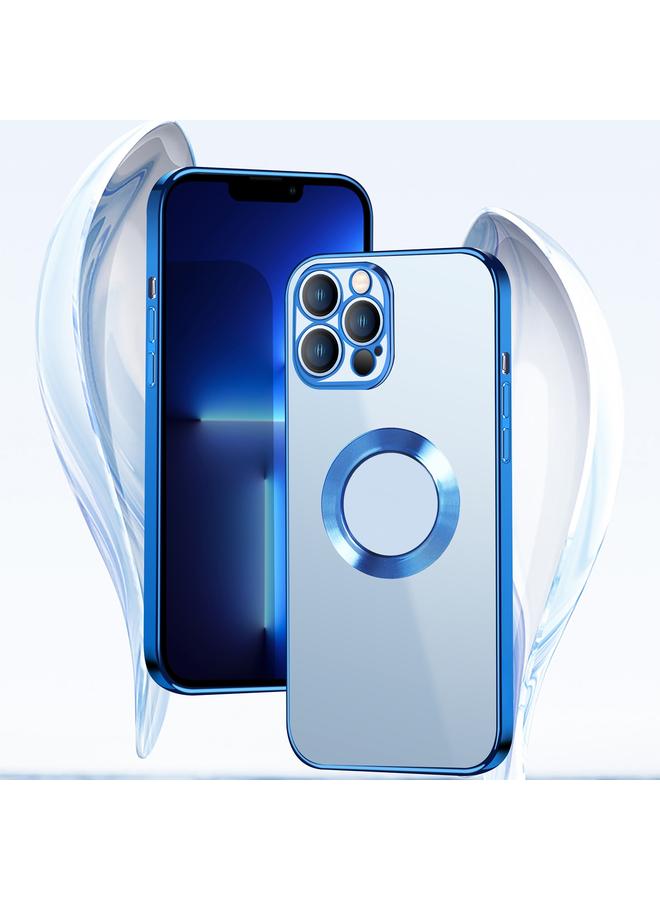 S-TOP Case For iPhone 12 9D Electroplated Edge Metal Ring Clear PC + TPU Shockproof Case - Image 3