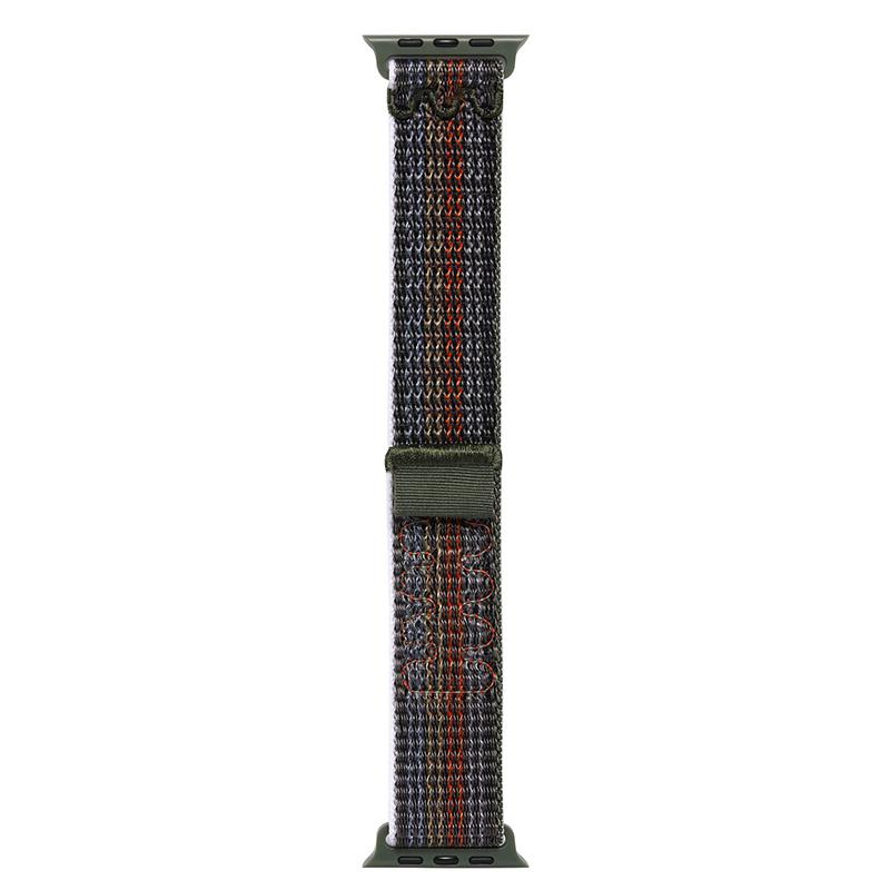 For Apple Watch Series 10 42Mm Nylon Loop Watch Band With 3D Curved Film(Midnight Color) - Image 3