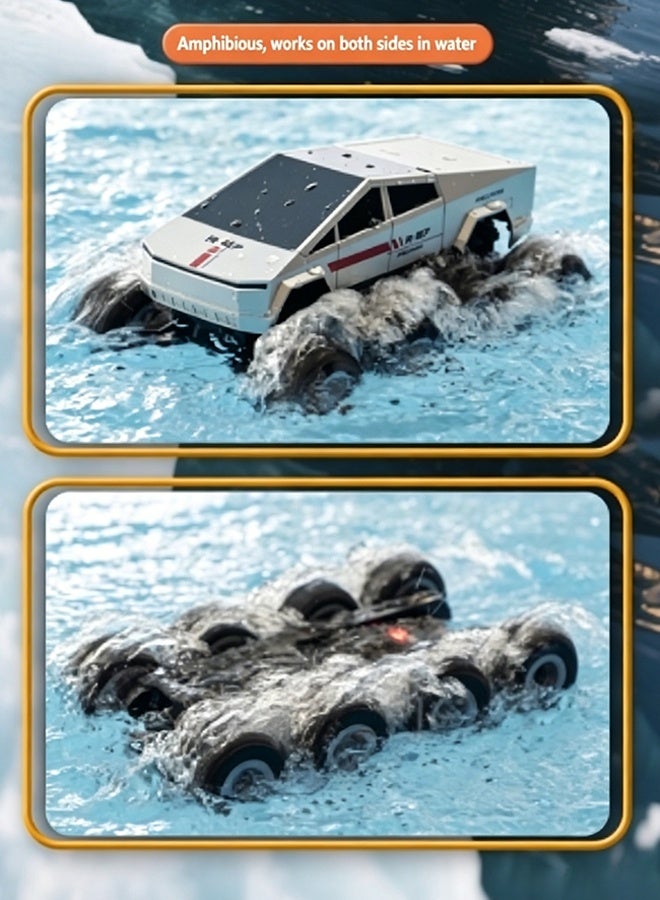 8 wheels RC Truck Car Kids Toys for Ages 8+, Remote Control Car Waterproof Monster Truck, Amphibious 4WD All Terrain Off-Road Pickup, 1:16 Scale, 2.4GHZ Vehicles, Perfect for Kids Birthday Gift - Image 5