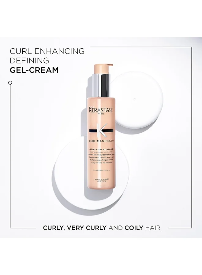 KERASTASE Kerastase Curl Manifesto Gelee Curl Contour Gel-Cream For Curly Hair, With Manuka Honey, Shea Butter & Ceramide - 150ml