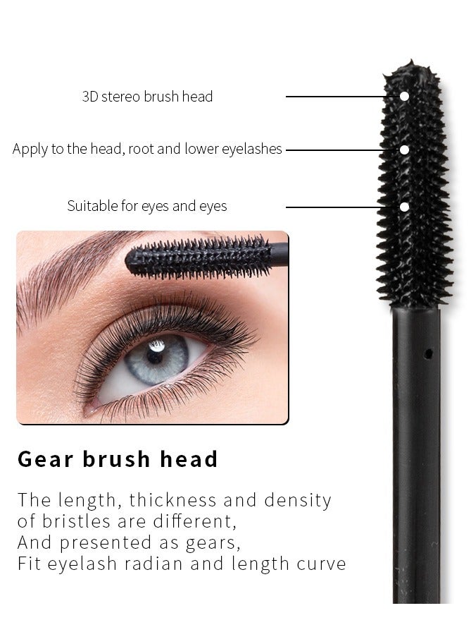 هي تفعل ماسكارا تكثيف وتجعيد مقاومة للماء: فرشاة ثلاثية الأبعاد، بدون تكتلات، أسود عميق، جمال يدوم طويلاً - Image 2