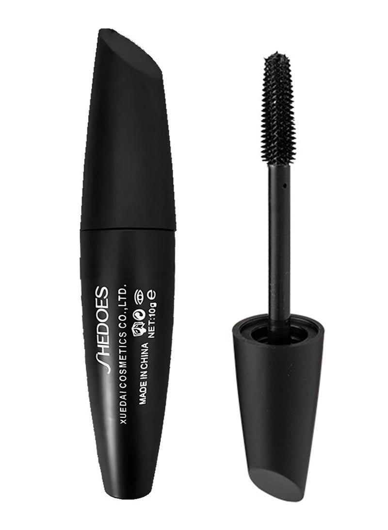 هي تفعل ماسكارا تكثيف وتجعيد مقاومة للماء: فرشاة ثلاثية الأبعاد، بدون تكتلات، أسود عميق، جمال يدوم طويلاً - Image 1