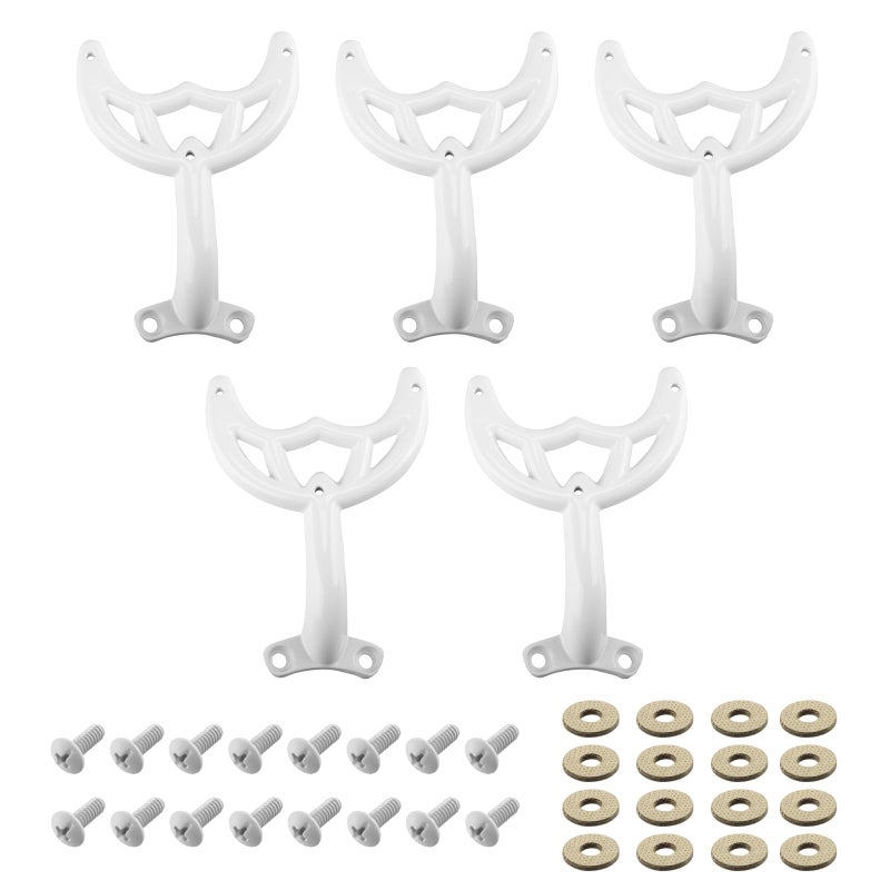 Aulpq Ceiling Fan Blades Arm for 42Inch Fan Blade Compatible with 7740100 White Finish 5 Pcs - Image 2
