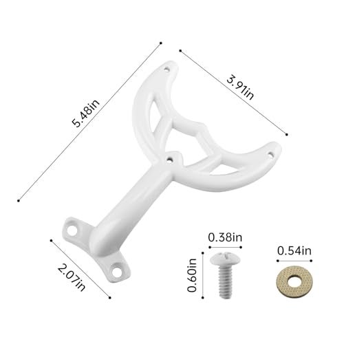 Aulpq Ceiling Fan Blades Arm for 42Inch Fan Blade Compatible with 7740100 White Finish 5 Pcs - Image 3