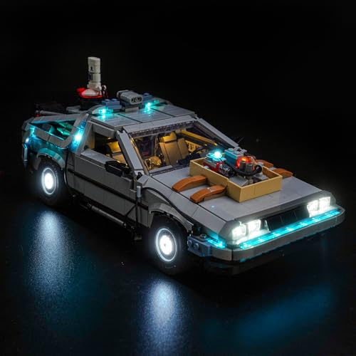 LocoLee Light kit for Lego 10300 Back to The Future Time Machine No Model Only Light LED Lighting Accessories Compatible with Lego 10300 Icons Standard Version - Image 5