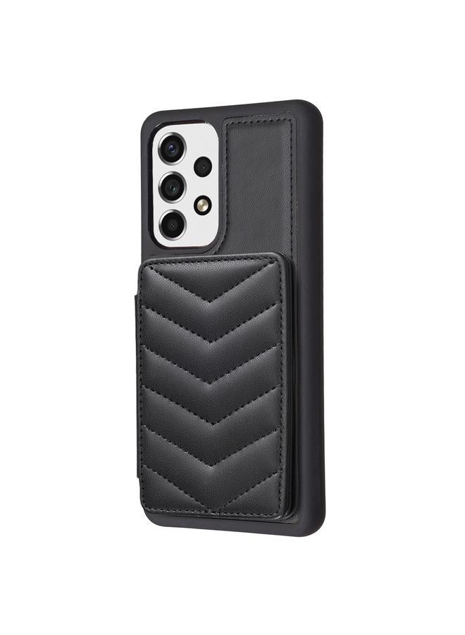 اس-توب جراب لهاتف Samsung Galaxy A52 5G / 4G BF26 جراب هاتف بنمط موجة وحامل بطاقة - Image 2