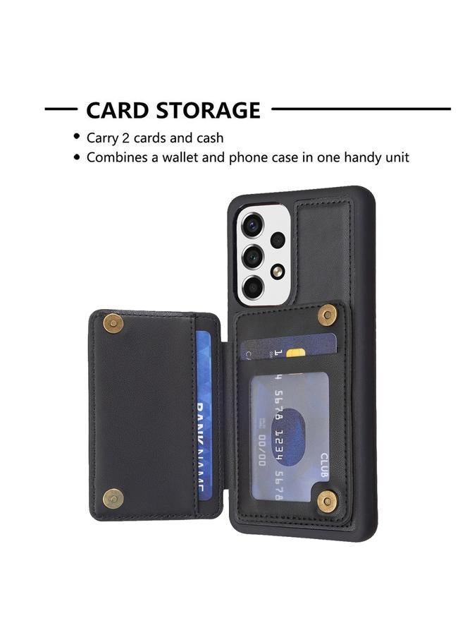 اس-توب جراب لهاتف Samsung Galaxy A52 5G / 4G BF26 جراب هاتف بنمط موجة وحامل بطاقة - Image 4