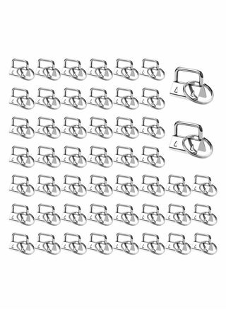 Key Fob Hardware, 50 PCS Keychain Bracelet Hardware with Key Rings, Metal Tail Clip Wristlet Sets, Perfect for Bag Wristlets with Fabric/Ribbon/Webbing/Embossed and Other Hand Craft - 25mm - pzsku/ZFB5F7C8AF0B14B1CFA22Z/45/_/1713946153/e2a821a6-fad0-4f2d-81ca-81b7322b0eb1