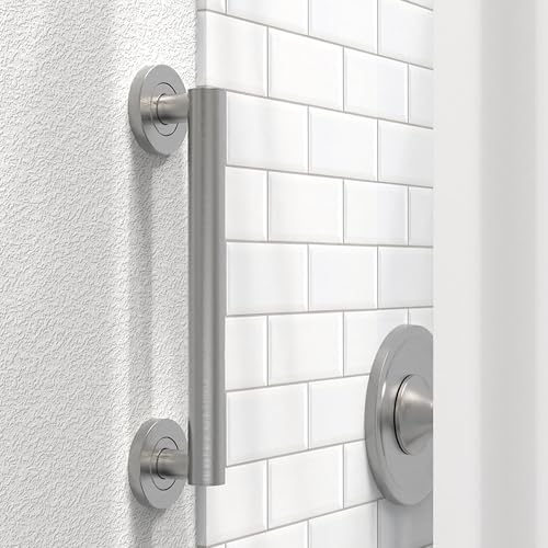 AquaChase ADA Compliant Grab Bar, 500lbs Weight Support for Bath Safety (12 inch, Brushed Nickel) - Image 1