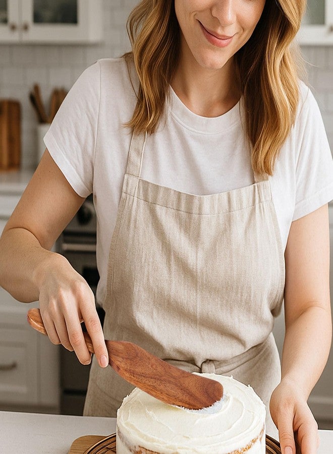 HANSGO Wooden Spurtle for Sourdough Starter, Reaching edge of Pan, Dough Whisk, Stirring, Mixing, Scraping, Wooden Kitchen Utensils for NonStick Cookware, Gift for Sourdough Lovers - Image 5