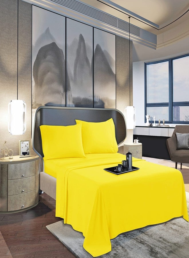 Mocassi Pillow Cases King Size Set of 2 - Pillow Covers - Pillow Protector - Hotel Luxury 1800 Thread Count Bedding Sheets & Cooling Pillowcases (Set of 2 King Size 20" x 40", Yellow) - Image 3